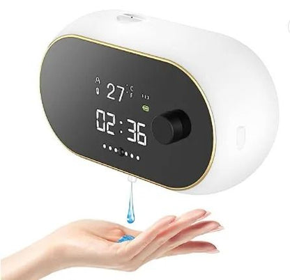 Automatic Soap Dispenser USB Charging Infrared Sensor with LED Temperature Display Wall Mount Foam Machine