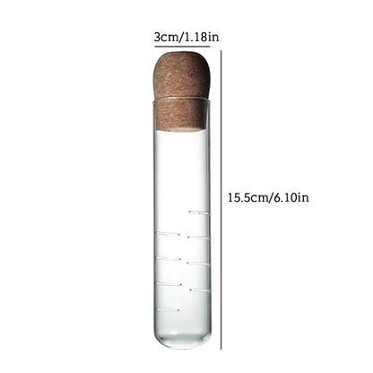 ClearBrew Glass Tea Infuser with Cork Lid – Transparent Loose-Leaf Steeper and Strainer for Tea Cups and Mugs