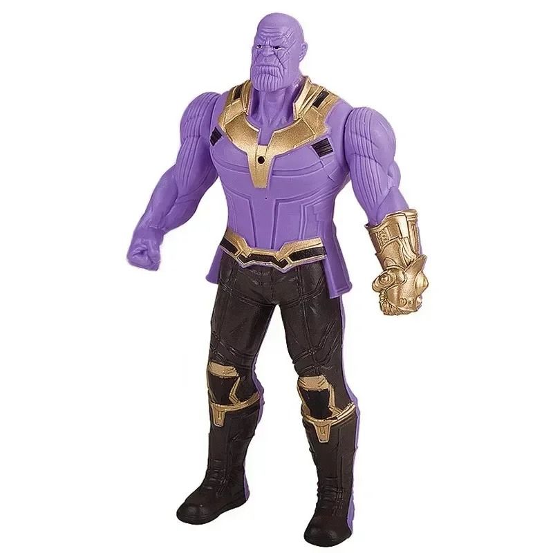 Light Up Superhero Action Figure Toy with Poseable Joints for Kids
