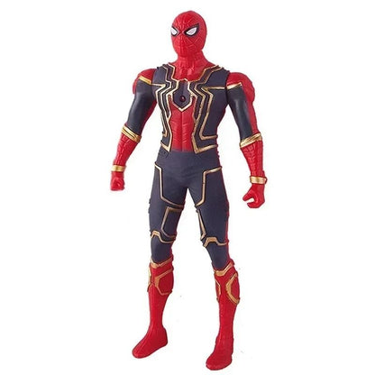 Light Up Superhero Action Figure Toy with Poseable Joints for Kids
