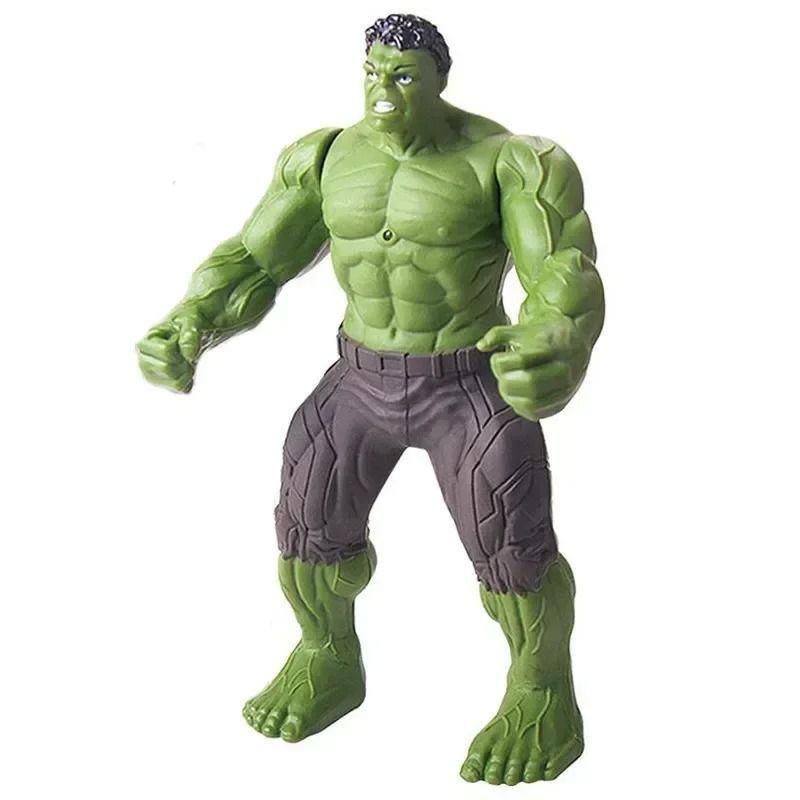 Light Up Superhero Action Figure Toy with Poseable Joints for Kids