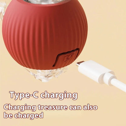 Electric Cat Ball Toy with Automatic Rolling and Teaser Movement