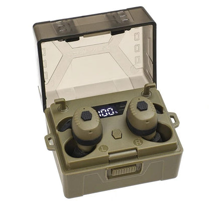 Noise-Cancelling Tactical Headset, Electronic Anti-Noise Earplugs for Shooting, Protection with Bluetooth