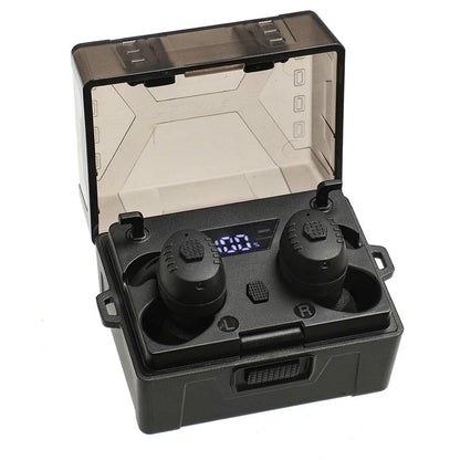 Noise-Cancelling Tactical Headset, Electronic Anti-Noise Earplugs for Shooting, Protection with Bluetooth