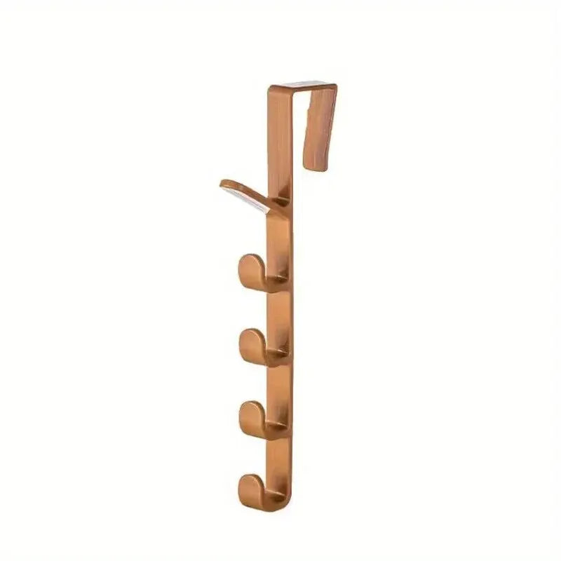 Over The Door Clothes Hanger Rack Plastic Home Storage Hooks, Bedroom Organiser Purse Holder Rails