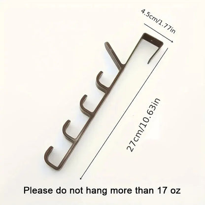 Over The Door Clothes Hanger Rack Plastic Home Storage Hooks, Bedroom Organiser Purse Holder Rails