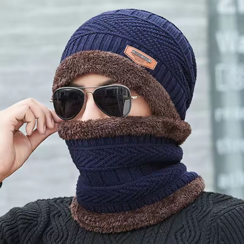 CozyShield Womens 3-in-1 Winter Thermal Plush Hood, Scarf Mask, Windproof Ear-Protection Hat
