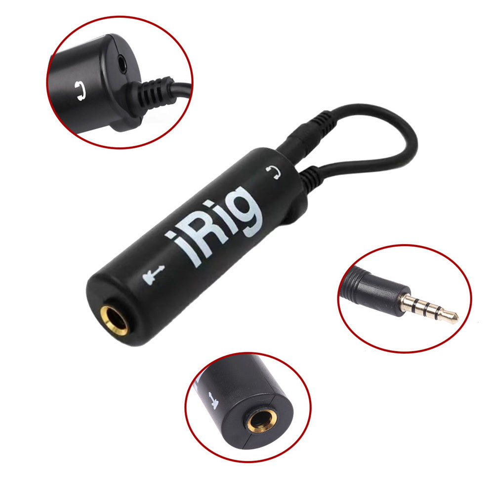 Guitar Interface Converter Audio Cable with High Fidelity and Low Background Noise