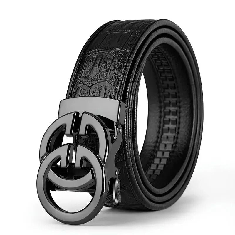 Mens Automatic Genuine Leather Belt