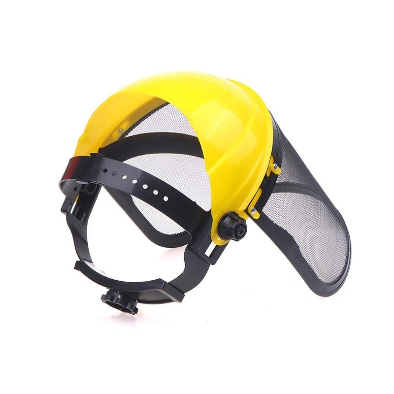 Garden Safety Helmet with Full Face Mesh Protective Mask for Brush Cutting and Forestry Work