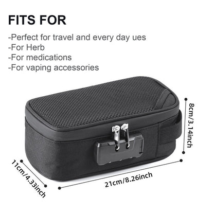 Large-capacity Smell Proof Bag With Lock, Portable Pipe Bag, Activated Carbon Deodorant Bag