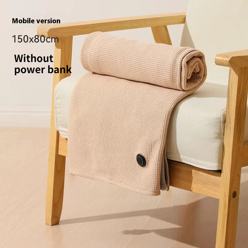 USB Heated Blanket, Electric Shawl Wraps, Heating USB Powered Blanket, Women Wearable Throw Blanket