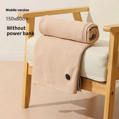 USB Heated Blanket, Electric Shawl Wraps, Heating USB Powered Blanket, Women Wearable Throw Blanket