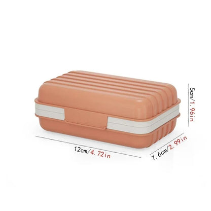 Bathroom Soap Dish Box with Lid Travel Essentials and Home Dry Storage
