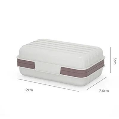 Bathroom Soap Dish Box with Lid Travel Essentials and Home Dry Storage