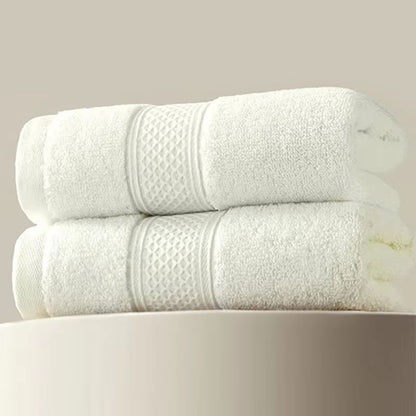 Plush cotton bath towel & soft face towel Set – Thick, Non-Shedding, Super Absorbent (2-Pack)