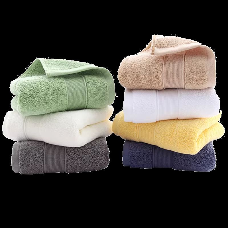 Plush cotton bath towel & soft face towel Set – Thick, Non-Shedding, Super Absorbent (2-Pack)