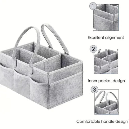 Portable Baby Diaper Organizer Storage Tote