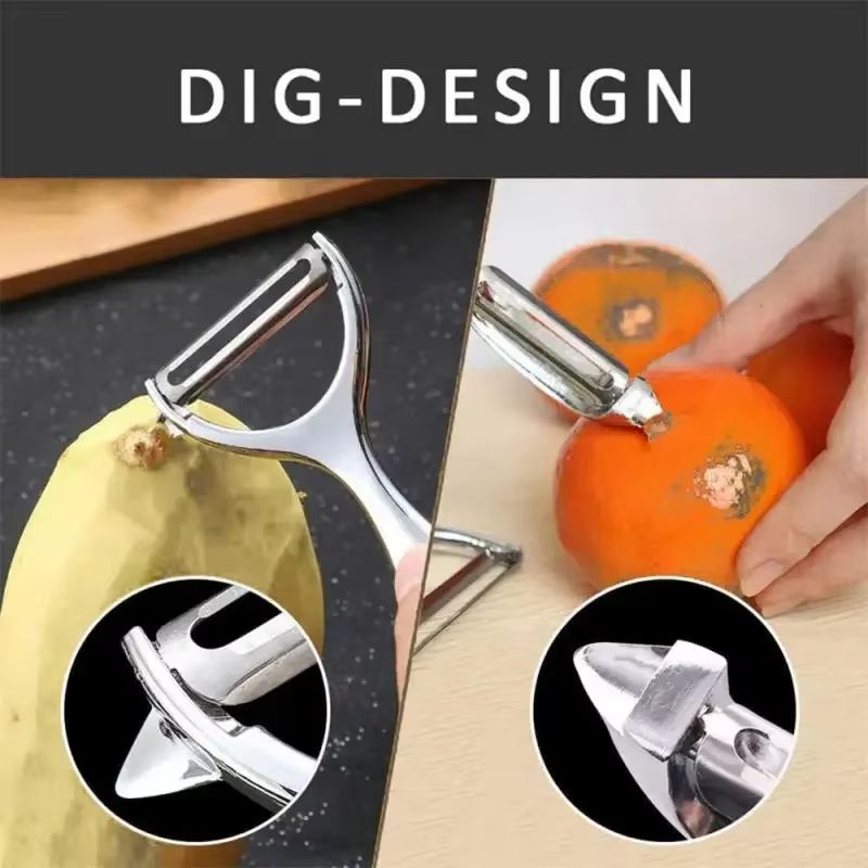 Multi-Function Vegetable Peeler Grater & Chopper Tool – For Fruits, Carrots & Veggies