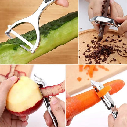 Multi-Function Vegetable Peeler Grater & Chopper Tool – For Fruits, Carrots & Veggies