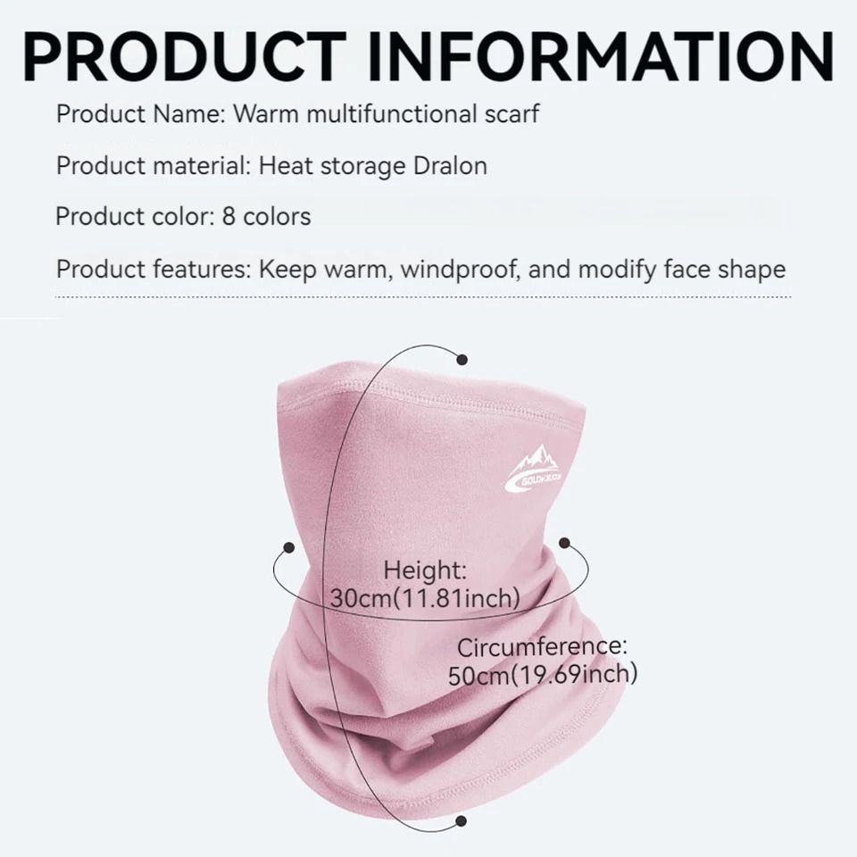 Winter Thermal Bandana Neck Warmer for Outdoor Sports and Cycling