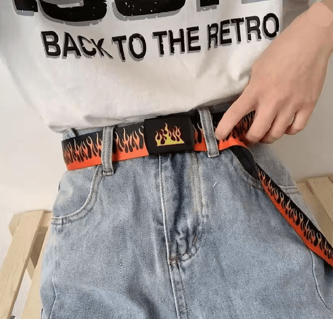 Flamestep Punk Style Belt