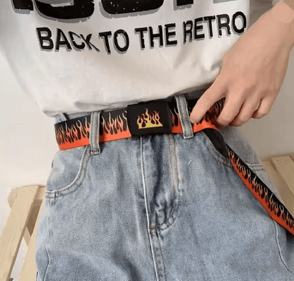 Flamestep Punk Style Belt