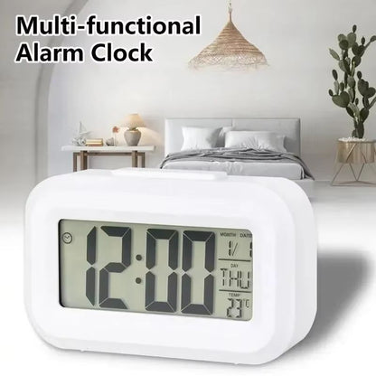 LED Digital Alarm Clock – Multi-Function Bedroom, Desk & Wall Electronic Clock with Backlight