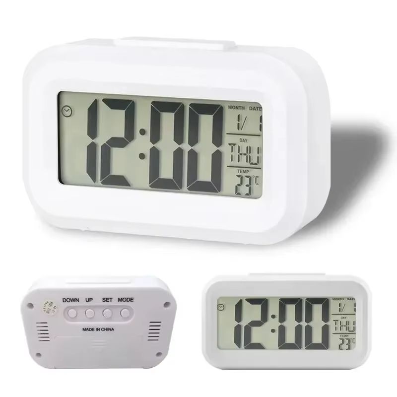 LED Digital Alarm Clock – Multi-Function Bedroom, Desk & Wall Electronic Clock with Backlight