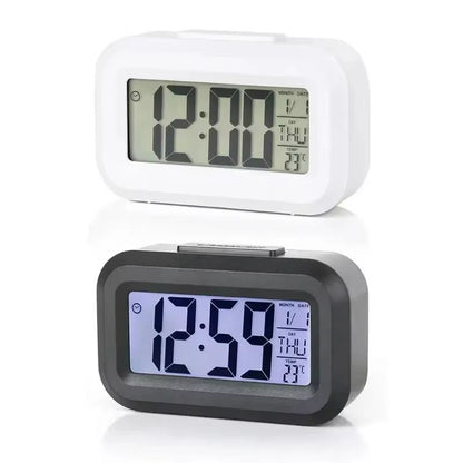 LED Digital Alarm Clock – Multi-Function Bedroom, Desk & Wall Electronic Clock with Backlight