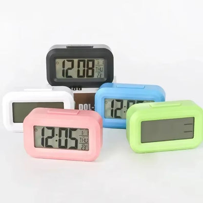 LED Digital Alarm Clock – Multi-Function Bedroom, Desk & Wall Electronic Clock with Backlight