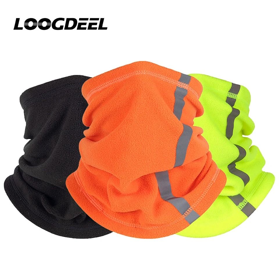 Winter Fleece Motorcycle Half Face Mask with Windproof Neck Cover