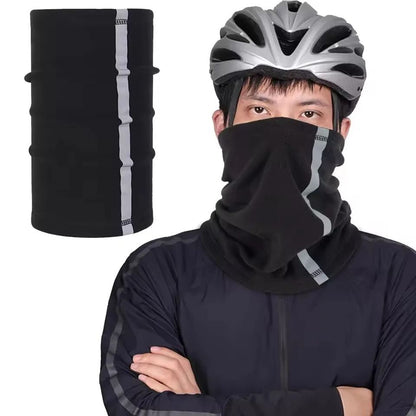 Winter Fleece Motorcycle Half Face Mask with Windproof Neck Cover
