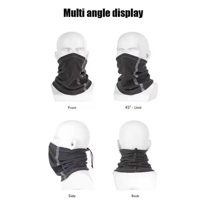 Winter Fleece Motorcycle Half Face Mask with Windproof Neck Cover