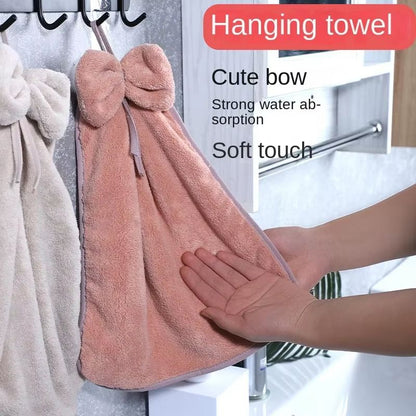Microfiber Kitchen Hand Towel – Coral Velvet Bath Towel for Bathroom, Spa, and Beach Use