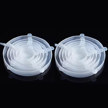 EcoSeal Silicone Stretch-Lid Set – 6-Piece Universal Food Covers