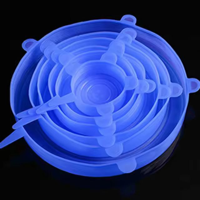 EcoSeal Silicone Stretch-Lid Set – 6-Piece Universal Food Covers