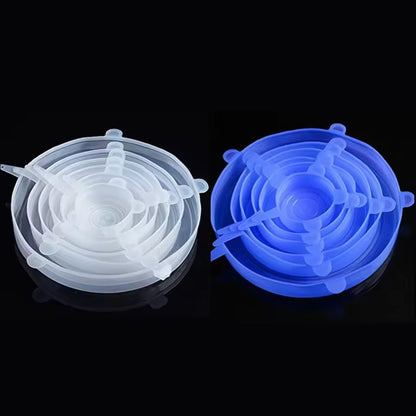 EcoSeal Silicone Stretch-Lid Set – 6-Piece Universal Food Covers