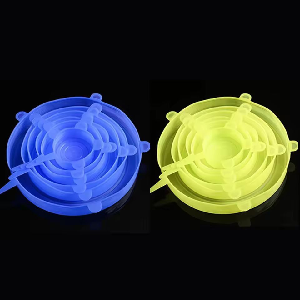 EcoSeal Silicone Stretch-Lid Set – 6-Piece Universal Food Covers