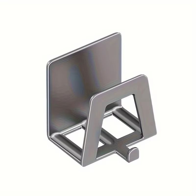 Stainless Steel Adhesive Sponge Holder – Rustproof Sink Caddy Organizer for Fast Drying