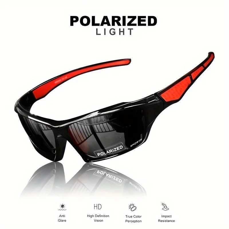 Sports Polarized Sunglasses Lightweight Night Vision for Men Cycling Driving Fishing