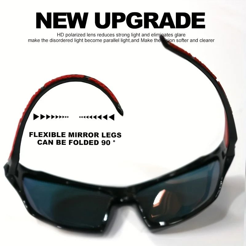 Sports Polarized Sunglasses Lightweight Night Vision for Men Cycling Driving Fishing