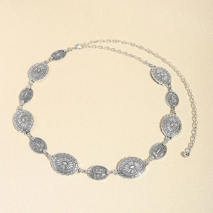 Retro Metal Waist Chain Belt for Women