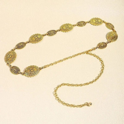 Retro Metal Waist Chain Belt for Women