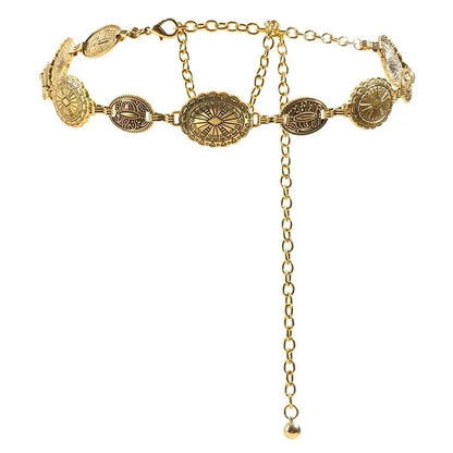Retro Metal Waist Chain Belt for Women