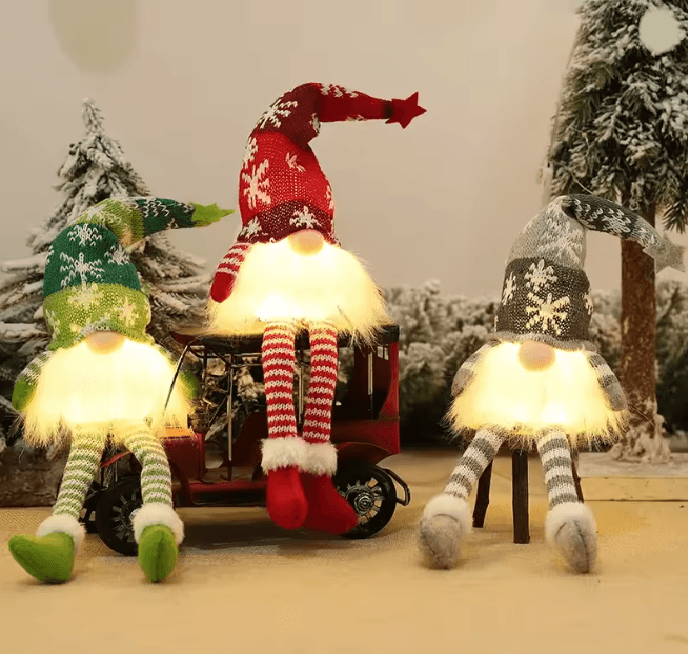 Glowing Christmas Gnome Night Light
