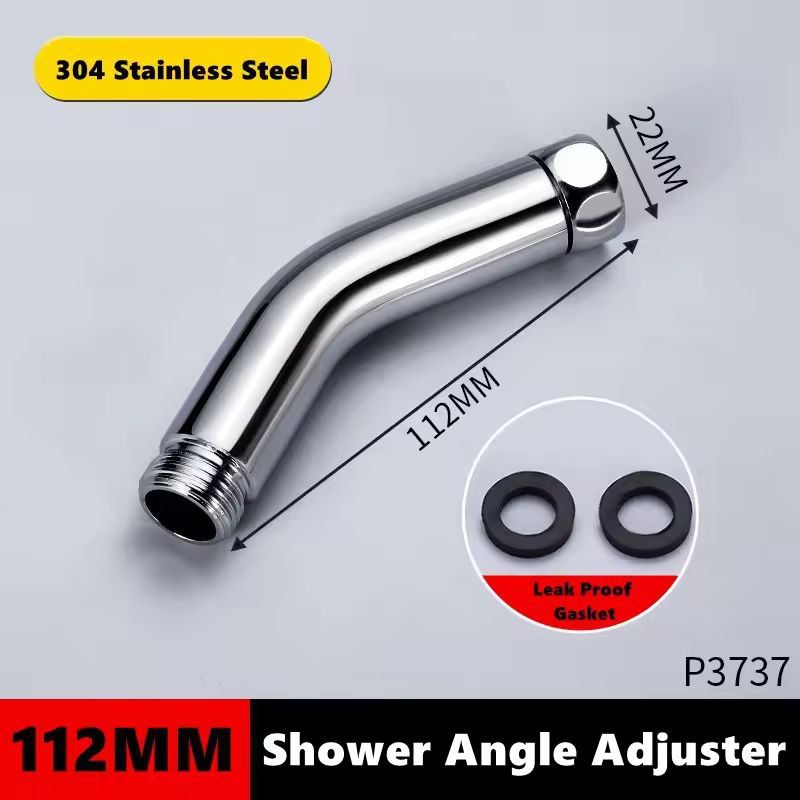 Adjusta-Tilt Premium Shower Arm Elbow – Universal 135° Angle Adapter for Handheld & Top-Spray Heads