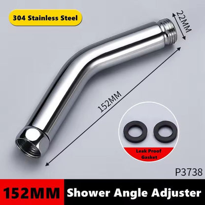 Adjusta-Tilt Premium Shower Arm Elbow – Universal 135° Angle Adapter for Handheld & Top-Spray Heads