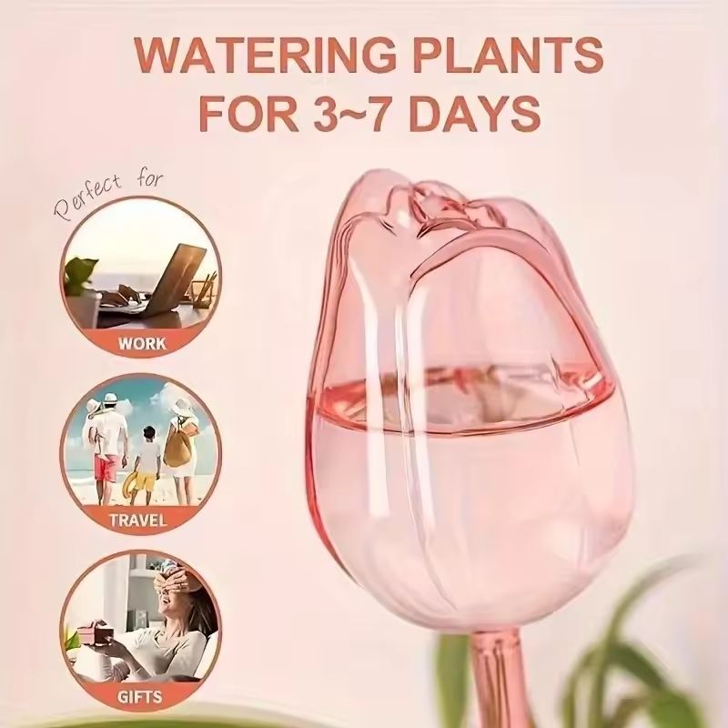 Pink Tulip Self Watering Plant Bulbs for Indoor and Outdoor Pots