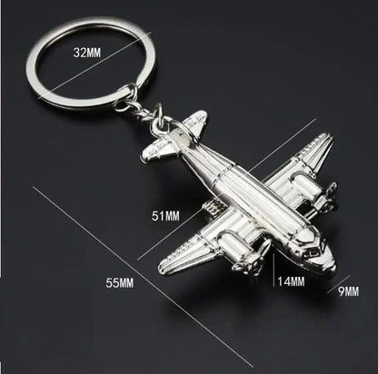 Creative Aircraft Model Keychain For Men And Women
